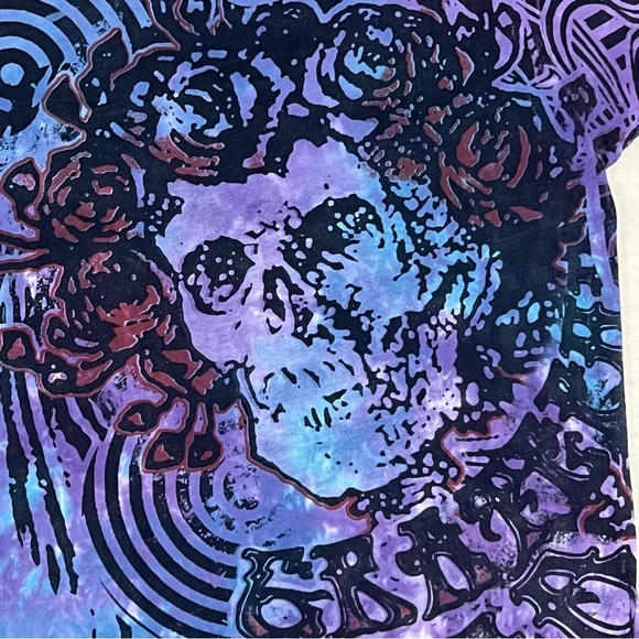 Liquid Blue Woman’s Small Grateful Dead Band T-Shirt Purple Blue Tie-Dye Bertha - Picture 2 of 8